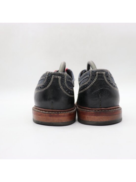 Allen Edmonds Neumok Men\'s Size 10 D Wing Tip Oxford Dress Shoes Navy Leather main image 6